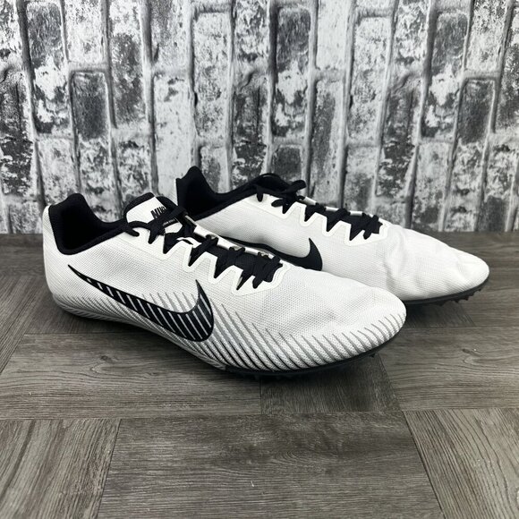 Nike Men size 15 Zoom Rival M 9 Track and Field Spikes White AH1020-001 - Picture 5 of 7